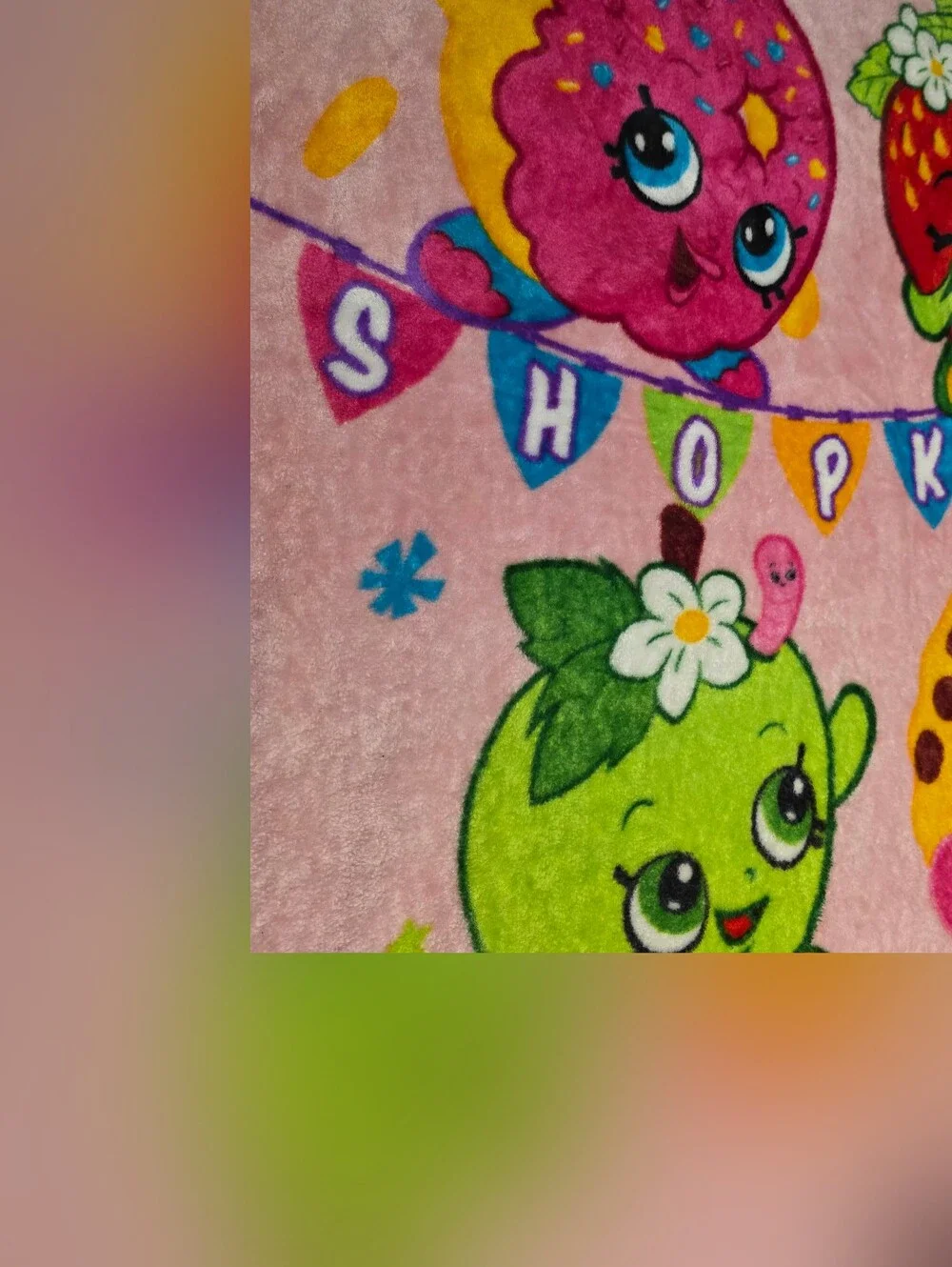 Shopkins Plush Throw Blanket